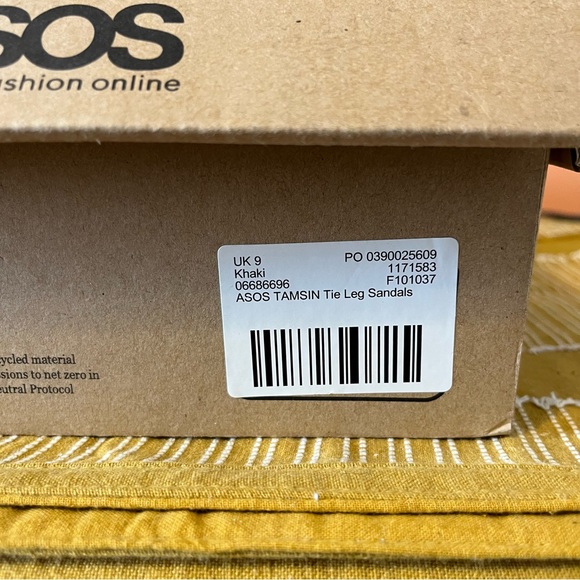 asos army green lace up sandal pump size 11 - Picture 3 of 5